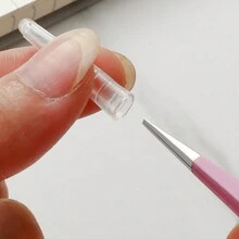 6 件不锈钢马卡龙彩色镊子 防静电精密 3D 贴纸珠宝钳镊子美甲工具 - 彩色 - 查看 8