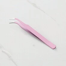 6 件不锈钢马卡龙彩色镊子 防静电精密 3D 贴纸珠宝钳镊子美甲工具 - 彩色 - 查看 5