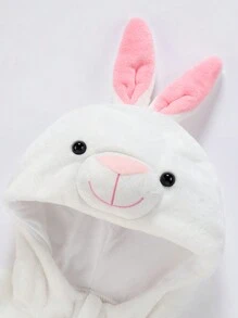 MICHLEY 1 pièce MICHLEY Sac de couchage bébé à manches longues avec double fermeture éclair. Automne hiver. Dinosaure/Chauve-souris/Singe/Lapin mignons et confortables avec chapeau. Déguisement. Sac de couchage en polyester pour enfants. 0-3 ans. Unisexe. Fournitures pour bébés. Convient pour l'intérieur, l'extérieur, les festivals. Amour Saint-Valentin