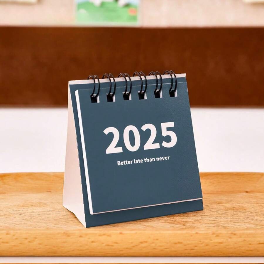 4 Desktop Calendars 2025 Mini Portable Calendar Desktop Ornament Check