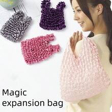 1 chiếc túi ma thuật mới, túi có thể mở rộng, túi xếp ly, túi bong bóng đa năng dung tích lớn - Nhiều màu - Xem 4