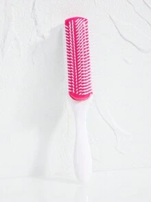 Peigne de mariage personnalisé Peigne personnalisé à neuf rangées Brosse démêlante 1/4 pièces pour cheveux naturels Brosse à cheveux personnalisée gravée Peignes à cheveux bouclés pour salon Convient à tous les types de cheveux pour femmes et hommes Cadeau, Brosse à cheveux / Peigne à cheveux (noir, blanc et violet)
