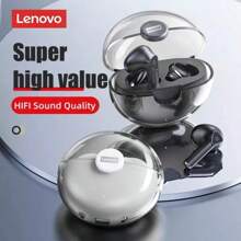 Lenovo LP80 TWS Bluetooth Wireless Earphones Sport Waterproof Headsets Low-Latency Gaming Music Touch Control Earbuds Chinese Packaging - White - View 4