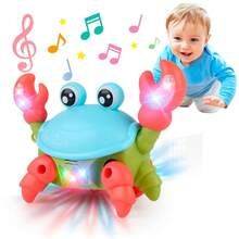 Yong Battery Operated Fun Musical Toy Crab Runaway With Lights - Amarillo - Ver 7