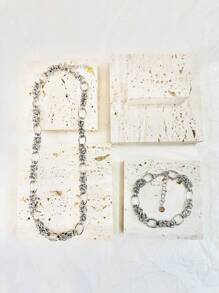 COLLIER MAILLE VINTAGE EN ACIER INOXYDABLE