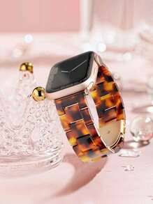 2 件年轻时尚表带和保护壳套装，适用于 Watch Ultra 3 2 1 SE/S10/S9/S8/S7/S6/S5/S4/S3/S2，轻巧可调节不锈钢带扣表带，玫瑰金镶钻保护壳，适用于 38mm/40mm/41mm/42mm/44mm/45mm/46mm/49mm 智能手表 - 棕色 - 查看 6