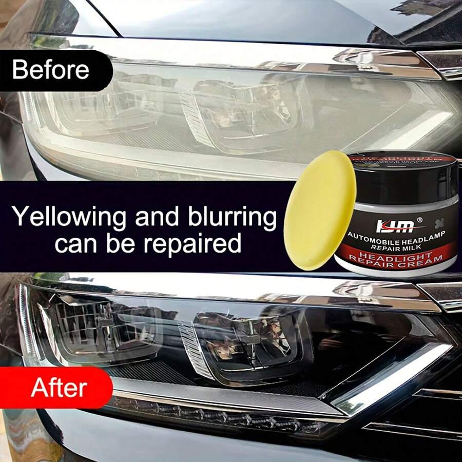 Kit de Restauração de Faróis de Carro Composto de Limpeza Profunda