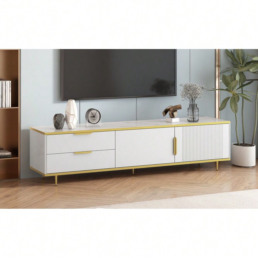 UCan Modern TV Stand For TVs Up To 80 Inches, Entertainment Center