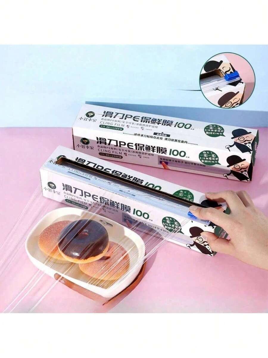 Saran Wrap, Microwavable Cling Film Wrap With Removable SlideCutter