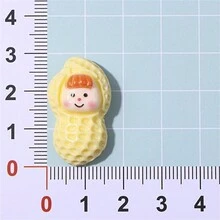 5 chiếc móc giày họa tiết đậu phộng dễ thương, thích hợp cho guốc rỗng, giày làm vườn, dép xăng đan, trang trí giày thời trang - Dòng đậu phộng Duomei - Xem 4