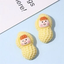 5 chiếc móc giày họa tiết đậu phộng dễ thương, thích hợp cho guốc rỗng, giày làm vườn, dép xăng đan, trang trí giày thời trang - Dòng đậu phộng Duomei - Xem 6