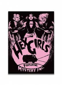 1 件，可选画框，帆布印刷画，现代复古艺术，黑魔法女孩，卡通墙面艺术，房间装饰用品，墙面艺术海报，客厅沙发背景装饰，门厅走廊装饰，家居装饰，卧室装饰，浴室装饰，房间装饰，办公室装饰，学校装饰，艺术礼品，PVC 硬管包装 - 彩色 - 查看 18