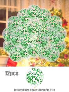 Bộ 12 quả bóng bay cao su trong suốt nhiều màu sắc 12 inch, thích hợp để trang trí tiệc cưới sinh nhật - Nhiều màu - Xem 14