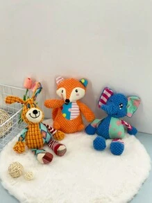 1 đồ chơi thú cưng hình voi nhồi bông dễ thương có âm thanh, đồ chơi nhai cho chó, đồ chơi giải đố tương tác để giải trí và huấn luyện thú cưng - Nhiều màu - Xem 3