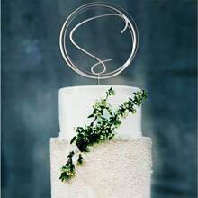 1 Pc Personalized Wedding Cake Topper With Date And Heart Gamer Set Happy Birthday Sign, Custom Couples Script Cake Topper For Weddings For Parties Unique Baking Accessory, Gift For Family And Friends Halloween And Christmas