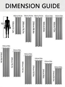 4 件/包 - 遮光窗帘套装，带刺绣薄纱，高遮光纯色窗帘和窗帘衬里，共 4 件，阻挡卧室和客厅的紫外线，纯黑色 - 灰色 - 查看 4