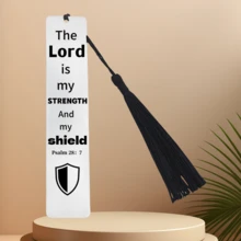 The Lord Is My STRENGTH Christian Bookmarks, Metal Bookmarks For Book Lovers, Readers - Multicolor - View 3