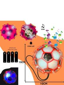 Colorful Crazy Ball Toy Musical With Light Children's Toy Ball Shakes Jumps - Nhiều màu - Xem 6
