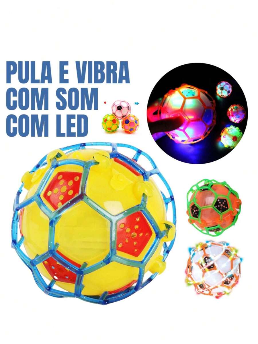 Colorful Crazy Ball Toy Musical With Light Children's Toy Ball Shakes Jumps - Nhiều màu - Xem 1
