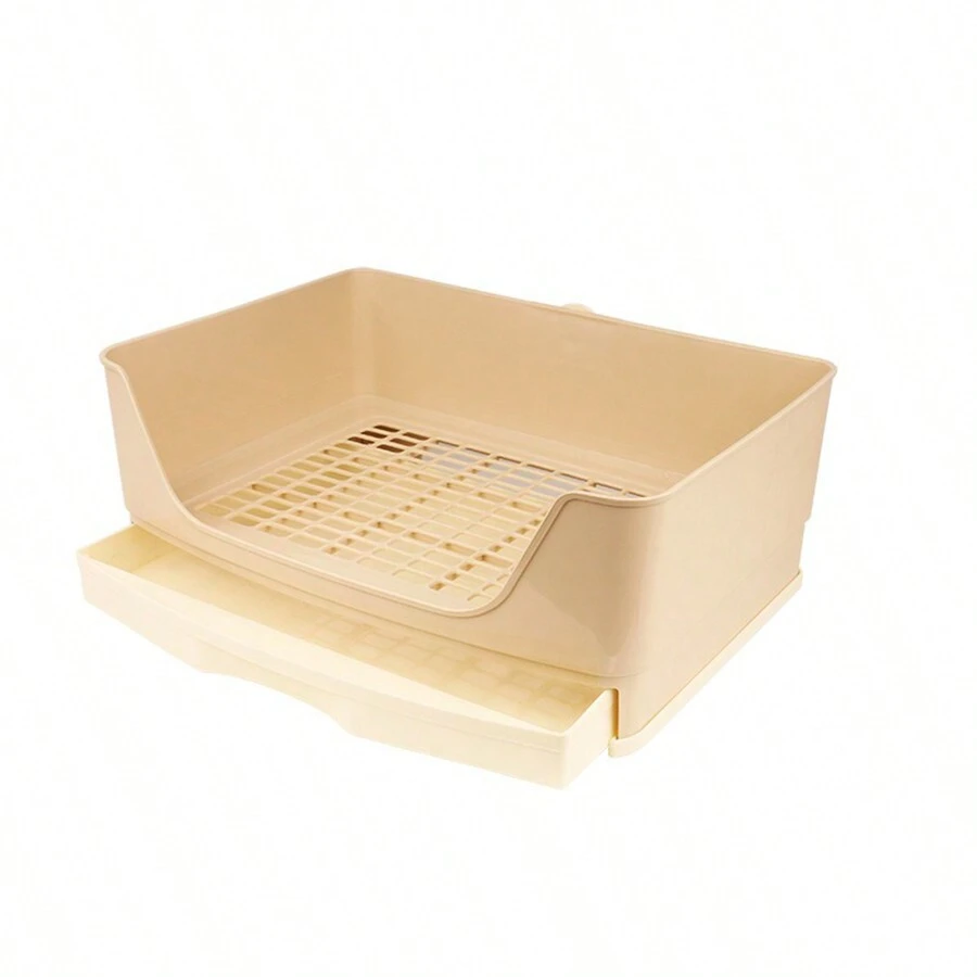 1pc Extra Large Rabbit Litter Box With Drawer, AntiTipping, Anti