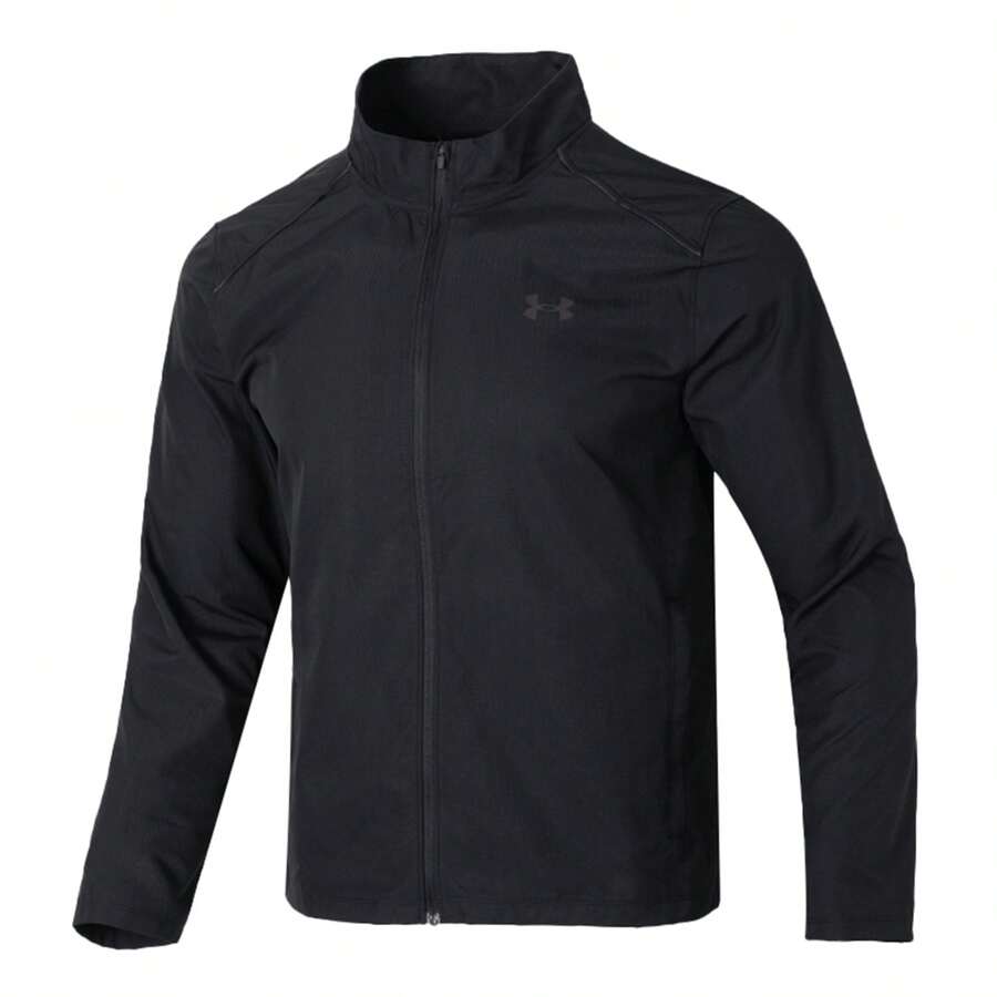 Under Armour Men's Jacket Sportswear Breathable Casual Running Training Stand Collar Woven Jacket - Black - View 1