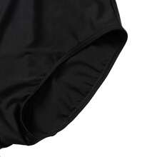 Speedo Women One-Piece Swimsuit, New Leisure Sports Swimming Suit With V-Neck - Black - View 3