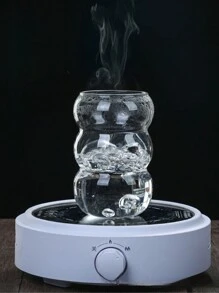 1 件毛毛虫玻璃杯，550 毫升高硼硅玻璃水杯，冰咖啡杯，果汁、牛奶、茶等饮水杯，夏季冬季饮具，适合水、苏打水、茶、礼物