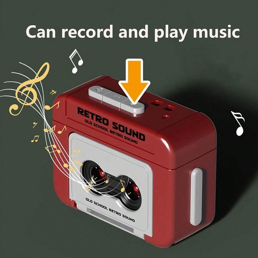 The New Mini Retro Recorder Keychain Cassette Can Play Music Recording