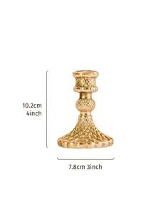 1 cái, chân nến hoa nổi phong cách châu Âu cổ điển cao 4 inch, chất liệu nhựa chân nến cổ điển có thân dài, thích hợp cho ngày lễ, trang trí đám cưới và đạo cụ chụp ảnh, trang trí phòng, quà tặng - Nhiều màu - Xem 12