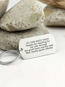 1 szt. Stal nierdzewna, spersonalizowany męski, spersonalizowany jednostronny, spersonalizowany tekst, wojskowy brelok do kluczy, prezenty dla par i rodziny na Walentynki, Dzień Ojca, Dawg, grawerowany, cekiny, stal nierdzewna, zabytkowy, swobodny, unisex, hipster, stare pieniądze, stylowy, niestandardowy, spersonalizowany, wyjątkowy, spersonalizowany, idealne prezenty