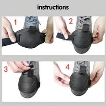 1pc Universal Motorcycle Gear Shift Brake Shoe Pad - Durable - Black - View 4