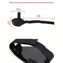 1pc Universal Motorcycle Gear Shift Brake Shoe Pad - Durable - Black - View 2