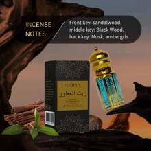 1pc 10ml/0.33fl.Oz Premium Sandalwood Aroma Perfume For Men, Mature & Grounded Sandalwood, Oud, Musk Scented Daily Fragrance, Christmas Gift For Boyfriend