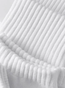 5双/10双/20双装 男士休闲船袜，中筒袜，白色袜子，冬季袜子，黑色袜子，运动袜，秋冬季 - 彩色 - 查看 4