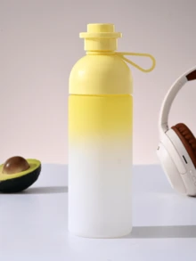 1PC/600ML-大容量磨砂渐变色水杯 - 男女学生运动水杯 - 户外运动健身水杯 - 户外便携水杯 - 彩色 - 查看 11