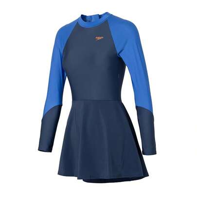 Speedo Traje de baño de una pieza para mujer, nuevo modelo de verano modesto, resistente al cloro, de secado rápido, apto para vacaciones, piscina, uso diario y entrenamiento