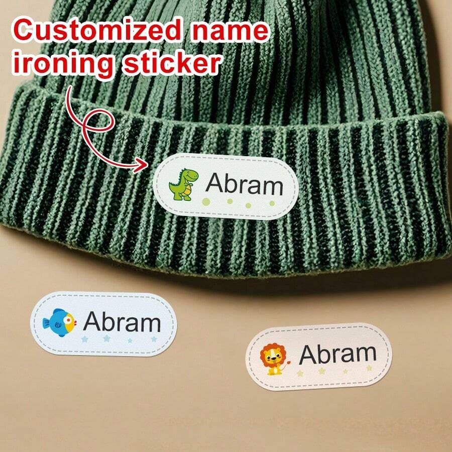 Nhãn tên ủi tùy chỉnh chống thấm nước cho quần áo - Cá nhân hóa và dễ dán, bền và an toàn khi giặt bằng máy - Tạo thẻ tên tùy chỉnh cho quần áo, túi xách và phụ kiện với thiết kế vui nhộn - Hoàn hảo cho việc sắp xếp nhà cửa, du lịch và mặc hàng ngày - Bền lâu, chống phai màu và lý tưởng để cá nhân hóa và sắp xếp quần áo cho mọi dịp - màu sắc - Xem 1