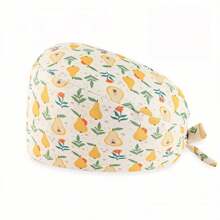 1 件女士涤纶花卉、动物、水果印花工作帽/护士帽，抗菌防尘，带吸汗衬里，弹性可调，适合医生和护士等医务人员