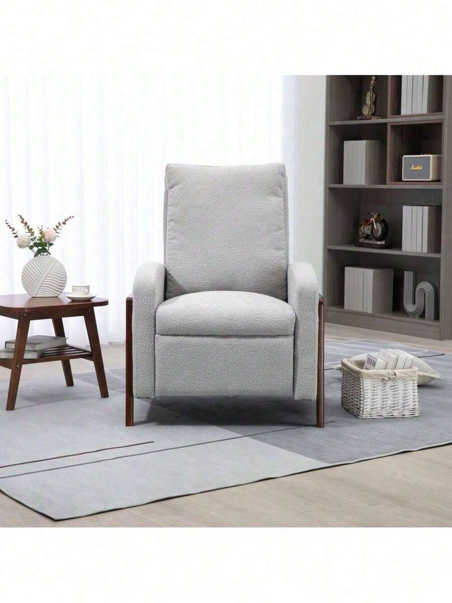 COOLMORE Recliner Chair Adjustable Home Theater Single Fabric Recliner