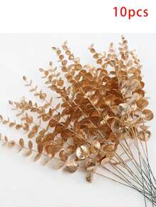 10/20 cây thân cây khuynh diệp nhân tạo màu xanh lá cây/vàng/trắng/đen trang trí lá, trang trí trung tâm tiệc cưới bó hoa trang trí nhà chủ đề khủng long rừng nhiệt đới vật dụng tiệc trang trí giáng sinh - Nhiều màu - Xem 12