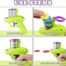 Ensemble de lance-jouets interactifs avec disques en mousse - Lance-jouets manuels pour cadeau d'amateurs de chats/chiens et jeux d'amour de maman de chien/chat. Jouet en plastique sans piles - Disques colorés pour jeux de fête et activités amusantes
