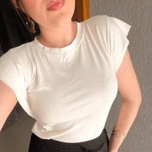 Women's Japanese Sleeve Muscle Tee Striped Elegant Summer Blouse - Skrikrosa - Visa 8