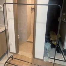 Tendedero de ropa para el hogar, balcón de pie, dormitorio, perchero pequeño, unipolar, dormitorio, ropa interior, varilla de secado al por mayor - Negro - Ver 3