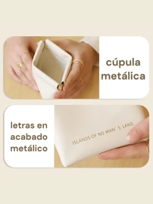 4pz Mini Monedero De PU Para Mujer Varios Colores