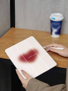 心形图案保护壳适用于 iPad 10.2 英寸 2021/2020 iPad 第 9/8 代，兼容 Galaxy Tab A8 10.5 英寸 2022，兼容华为 Matepad 10.4/Tab 保护套，带笔架，支持自动睡眠/唤醒盖 - 彩色 - 查看 4