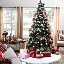 Tấm thảm lông xù hình bông tuyết màu trắng kích thước 78/90/122cm cho cây thông Noel Trang trí cây thông Noel tại nhà cho tiệc năm mới Tấm thảm dễ dàng lắp đặt Tấm thảm cây thông Noel cao cấp Tấm thảm cây thông Noel tròn mềm mại sang trọng cho lễ hội Quà tặng tốt nhất cho sinh nhật Trang trí Giáng sinh Quà tặng Giáng sinh tại nhà Trang trí Giáng sinh - trắng - Xem 7