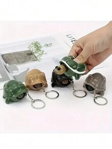 1 móc khóa rùa nhồi bông mềm mại, móc khóa sáng tạo, mặt dây chuyền ba lô, móc khóa túi xách, quà tặng sinh nhật/tiệc - Nhiều màu - Xem 2