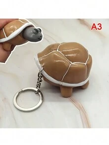 1 móc khóa rùa nhồi bông mềm mại, móc khóa sáng tạo, mặt dây chuyền ba lô, móc khóa túi xách, quà tặng sinh nhật/tiệc - Nhiều màu - Xem 7