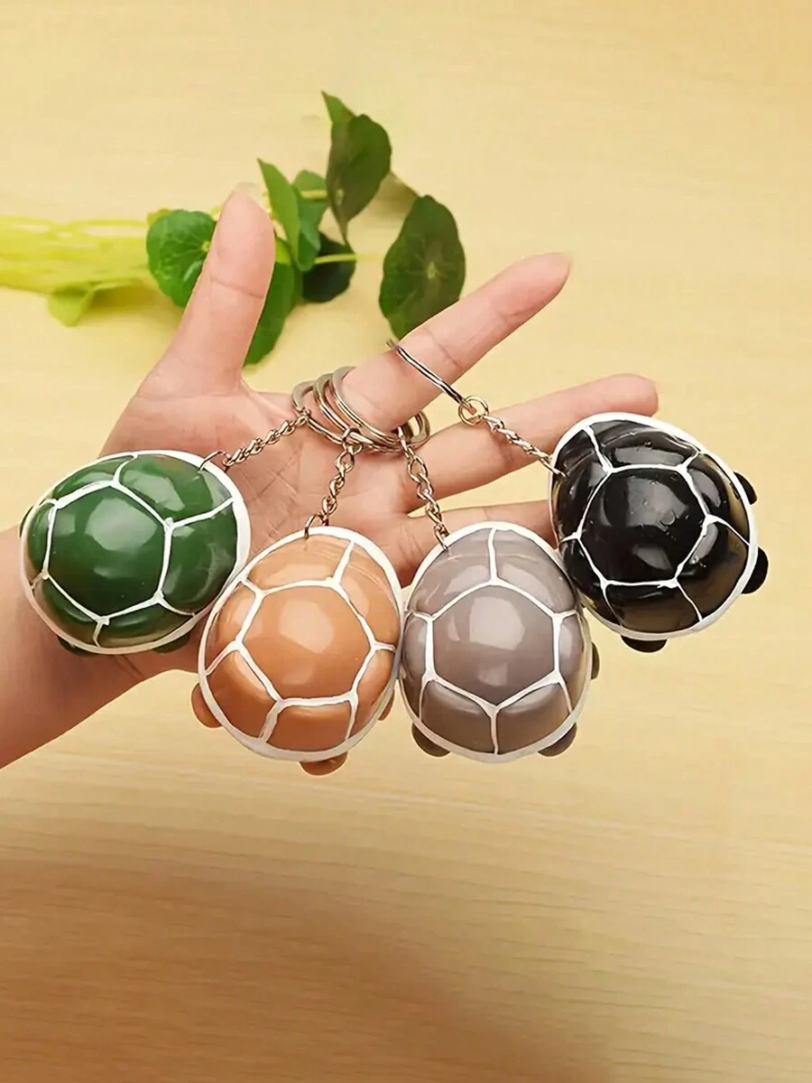 1 móc khóa rùa nhồi bông mềm mại, móc khóa sáng tạo, mặt dây chuyền ba lô, móc khóa túi xách, quà tặng sinh nhật/tiệc - Nhiều màu - Xem 1