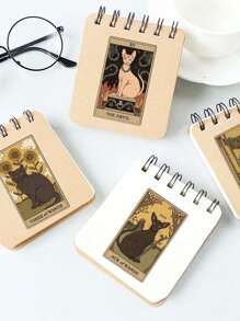 72pcs Retro Cat Tarot Card Sticker Pack For Scrapbook, Luggage, Phone Case, Room Decor, DIY Creative Sticker,Phone Case,Sticker Pack Cat,Throne Of Glass